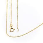 8 Krt. Venetiaanse schakel ketting | 42,5 cm (unisex), Handtassen en Accessoires, Antieke sieraden, Ophalen of Verzenden, Goud