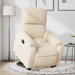 vidaXL Fauteuil inclinable beige tissu microfibre, Verzenden