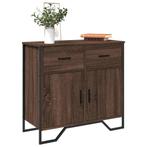 vidaXL Dressoir 79.5x35,5x74,5 cm bewerkt hout bruin, Huis en Inrichting, Kasten | Dressoirs, Verzenden, Nieuw