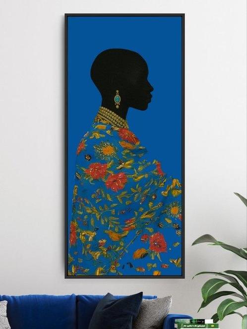 Marcus Petiot -  Áfrika in Blues  - XXL - NO RESERVE, Antiek en Kunst, Kunst | Schilderijen | Modern