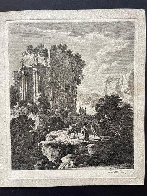 Gabriel Perelle (1604-1677) - Lotto di 4 incisioni originali, Antiek en Kunst, Antiek | Overige Antiek