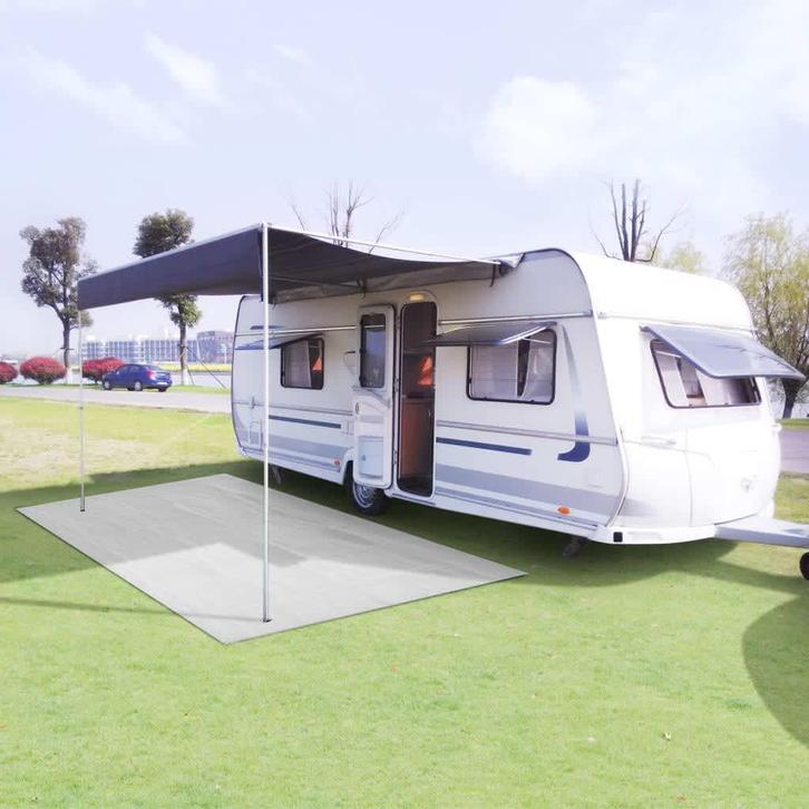 vidaXL Tenttapijt 100x500 cm wit, Caravans en Kamperen, Tentaccessoires, Nieuw, Verzenden