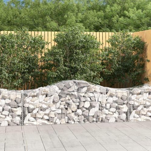 vidaXL Schanskorven 12 st gewelfd 200x50x60/80 cm, Tuin en Terras, Bloempotten, Nieuw, Verzenden