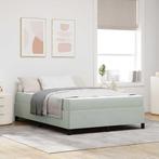 vidaXL Bedframe Anders Wit en Lichtgrijs 140 x 200 cm, Verzenden, Nieuw