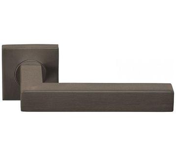 Deurklink BASICS BSQ1-G op vierkant rozet brons, Doe-het-zelf en Bouw, Nieuw, Overige materialen, Klink of Kruk