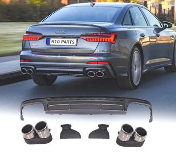 DIFFUSEUR AUDI A6 S LINE 19- LOOK S6 + EMBOUTS DECHAPPEMENT, Verzenden