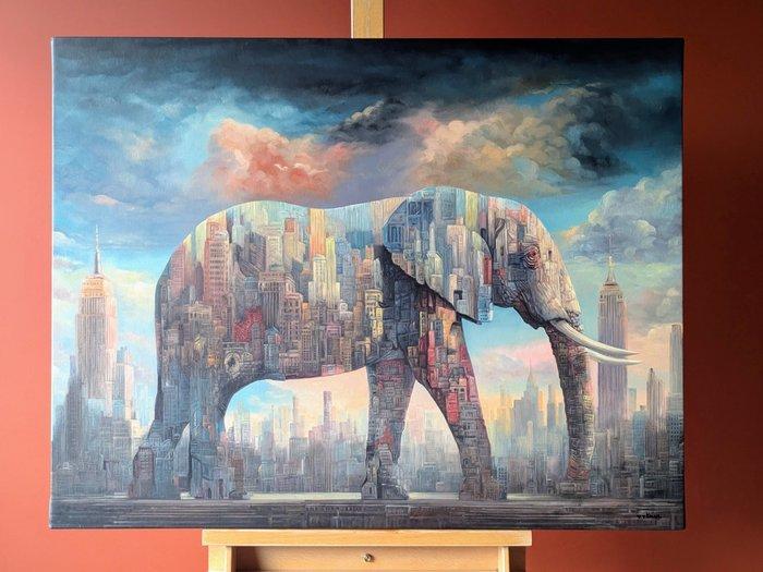 Wilhem VON KALISZ (XX-XXI) - The Imaginary Shadow of Real, Antiek en Kunst, Kunst | Schilderijen | Modern