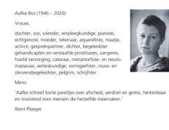 Afscheid, rouw en levenskracht 9789490352424 Aafke Bos, Livres, Politique & Société, Envoi