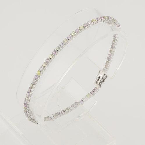 Zonder Minimumprijs - Armband - 14 karaat Witgoud - 3.44ct., Handtassen en Accessoires, Armbanden