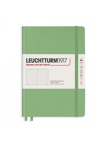 Leuchtturm notitieboek medium pastel groen dots op Overig