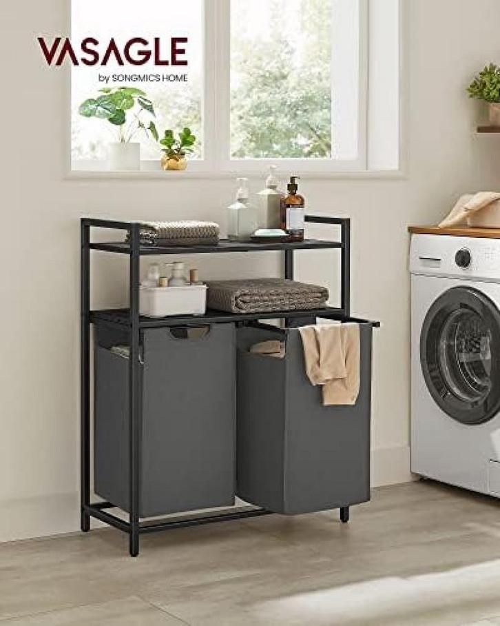 Wasmand - wassorteerder - 2 uittrekbare en verwijderbare, Huis en Inrichting, Badkamer | Badkamermeubels, Verzenden