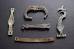 Romain antique, Empire Bronze Boucles de ceinture de