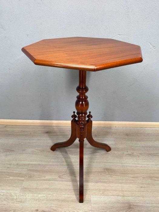 Fijn afgewerkte bijzettafel met achthoekig blad – gesigneerd, Antiek en Kunst, Curiosa en Brocante