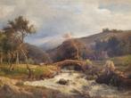 Eduard Caspar Post (1827-1882) - Landschaft mit Wildbach und