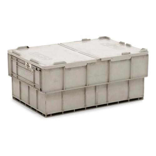 Gebruikte Stapelbare, nestbare bakken met 2 delig deksel, Doe-het-zelf en Bouw, Kratten en Dozen, Gebruikt, Ophalen of Verzenden
