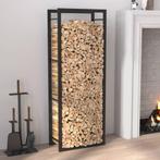 vidaXL Haardhoutrek 50x28x132 cm staal matzwart, Verzenden