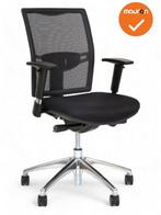 RHEA Bureaustoel - NIEUW - Zwarte stoffering - Netweave rug, Werkplek, Ophalen of Verzenden, Nieuw zonder verpakking, Stoel