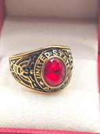 Plaqué or, Plaqué or - Bague - Bague Militaire Armée -