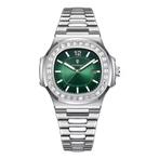 Luxe Vierkant Kwarts Horloge - 3 ATM Waterdicht Lichtgevend, Verzenden, Nieuw, Poedagar