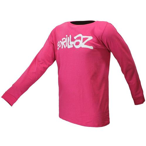 Gorillaz Papazu Pink Longsleeve T-Shirt - Officiële, Kleding | Heren, T-shirts