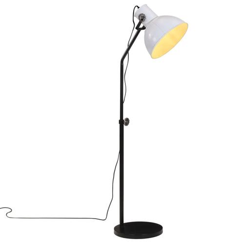 vidaXL Vloerlamp 25 W E27 30x30x90-150 cm wit, Huis en Inrichting, Lampen | Overige, Nieuw, Verzenden
