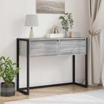 vidaXL Bijzettafel met lade Grijs Sonoma 100 x 36 x 75 cm, Huis en Inrichting, Tafels | Bijzettafels, Verzenden, Nieuw