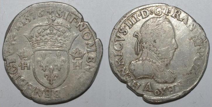 France Dup 1126 Henri Iii Teston Mit Halskrause 1576 A, Postzegels en Munten, Munten | Europa | Niet-Euromunten, België, Verzenden