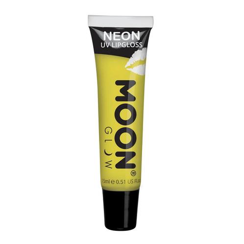 Moon Glow Neon UV Lipgloss Intense Yellow Banana 15ml, Hobby en Vrije tijd, Feestartikelen, Nieuw, Verzenden