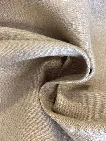 Tissu exclusif en coton et jute naturel fabriqué en Italie -