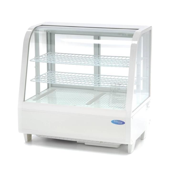 Vitrine à gâteaux - 100 L - 68 cm - blanc, Zakelijke goederen, Horeca | Keukenapparatuur, Verzenden