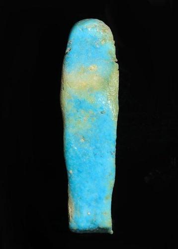 Égypte ancienne, période tardive Faïence bleue Shabti (Sans