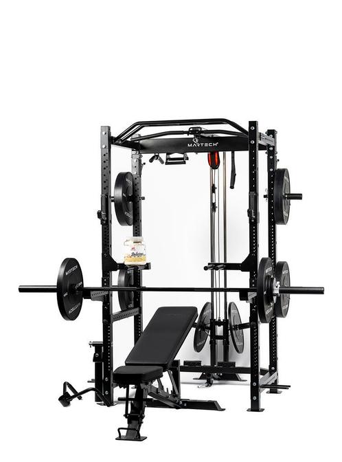 Martech M1 Power cage, lat pulley homegym bundle set +, Sport en Fitness, Fitnessapparatuur, Krachtstation, Nieuw, Metaal, Armen