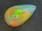 Oranje met opaalachtige regenboogkleuren Natuurlijk opaal -, Nieuw