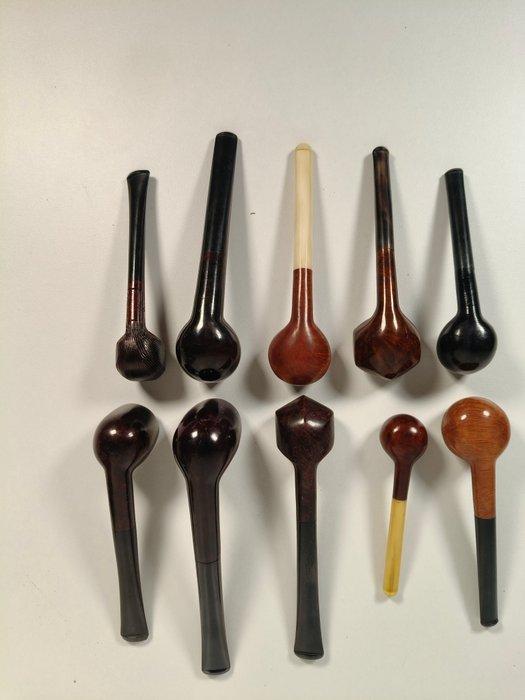 Zonder minimumprijs - Pijp - Hout - (10), Verzamelen, Rookartikelen, Aanstekers en Luciferdoosjes