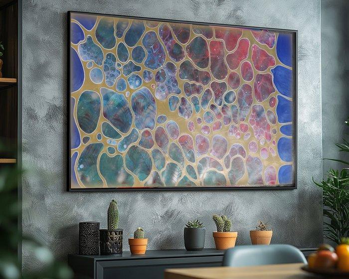 Ksavera - Cubism A1444 - abstract painting on XXL canvas, Antiquités & Art, Art | Peinture | Moderne