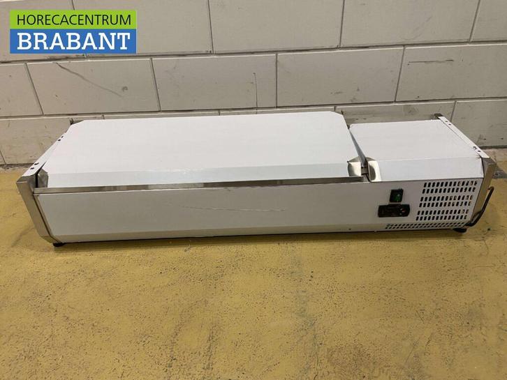 RVS Opzetvitrine Opzet koelvitrine saladière 5 x 1/4 GN 120, Zakelijke goederen, Horeca | Keukenapparatuur, Ophalen of Verzenden