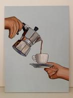 Cansu Rossi - One More Coffee - Oil painting