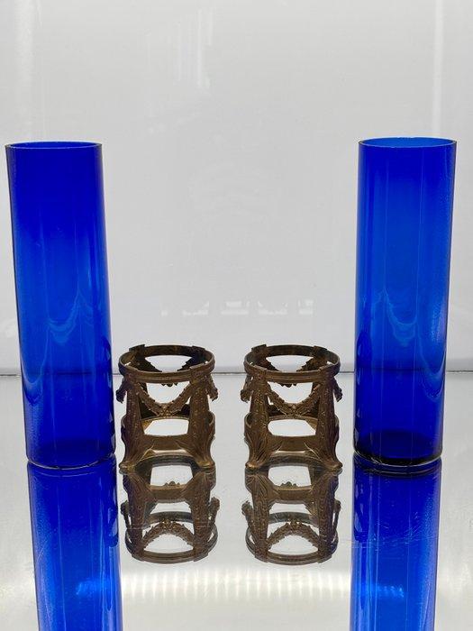 Vase (2) - Fer, Verre, Antiek en Kunst, Antiek | Glaswerk en Kristal