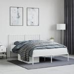 vidaXL Bedframe met hoofdbord metaal wit 140x200 cm, Huis en Inrichting, Slaapkamer | Bedden, Verzenden, Nieuw