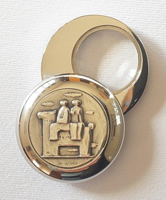 Salvatore Fiume (1915-1997) - A Cavallo bassorilievo in, Antiek en Kunst, Antiek | Overige Antiek