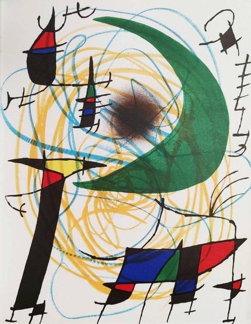 Joan Miro (1893-1983) - Litografía original V, Antiquités & Art, Antiquités | Autres Antiquités