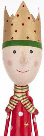 Kerstdecoratie - Kerstfiguur - 109 cm - Staal, Hout