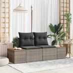 vidaXL Tuin Sofa Grijs 184 x 62 x 85cm poly rattan, Verzenden