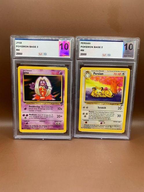 WOTC Pokémon - 2 Graded card - Jynx #45 - Persian #56 -, Hobby & Loisirs créatifs, Jeux de cartes à collectionner | Pokémon