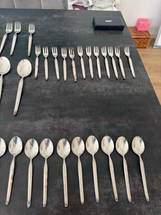 WMF / Geislingen - Ménagère pour 12 personnes (62) - Zürich, Antiek en Kunst, Antiek | Zilver en Goud