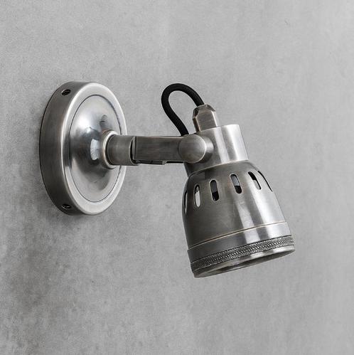 Spots opbouw Messing Opbouwspot Indigo Antiek Zilver, Huis en Inrichting, Lampen | Overige, Verzenden