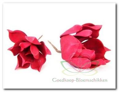 Magnolia foambloem Kort Rood DOOS 12 stuks Magnolia, Maison & Meubles, Accessoires pour la Maison | Plantes & Fleurs artificielles