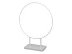 Metalen frame ring op voet dubbele poot wit ø 38x48.5 cm per