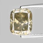 1 pcs Diamant  (Natuurlijk gekleurd)  - 2.04 ct - Cushion -, Nieuw