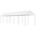 vidaXL Belvédère avec toit blanc 13,38x2,28x2,69 m, Jardin & Terrasse, Verzenden, Neuf